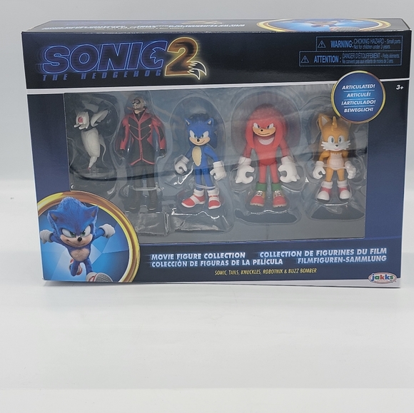 jakks Toys Sonic The Hedgehog Movie 2 Action Figure Pack Of 5 Collection Toy Set New 222